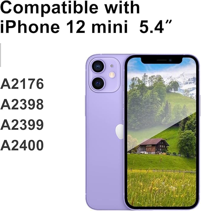 LL TRADER Screen Replacement for iPhone 12 Mini LCD Retina 5.4'' FHD Display COF Touch Screen Digitiser with Repair Tool Kits, Waterproof Tape, Screen Protector 2025 New for USA - Image 2